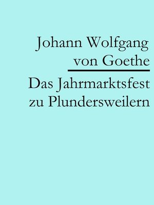 cover image of Das Jahrmarktsfest zu Plundersweilern